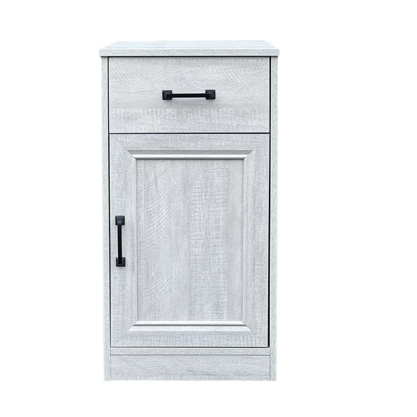 Homeroots 47" Light Gray Wood Writing Desk - Stylish And Functional Home Office Furniture With Hidden Storage   568263