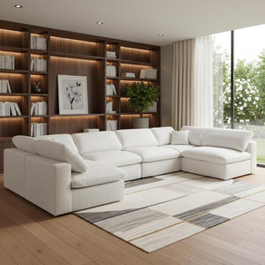 HomeRoots 65" Modular Beige Fabric Sofa with Sleek Black Legs - Stylish, Comfortable, and Versatile Design! 568273