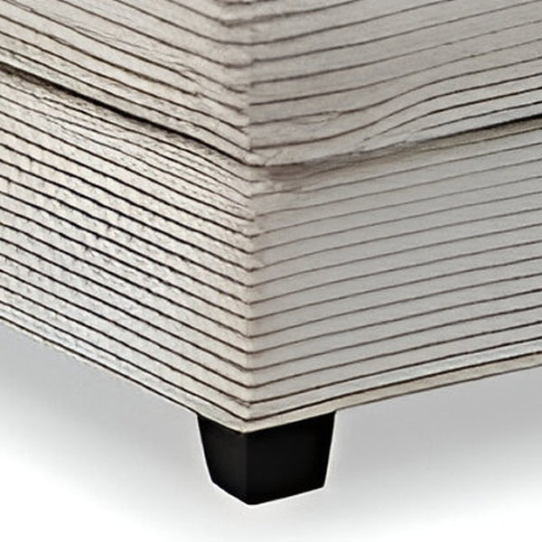 HomeRoots 54" Beige Modular Sofa with Removable Cushions, Black Legs - Stylish, Comfortable, Space-Saving Design 568284