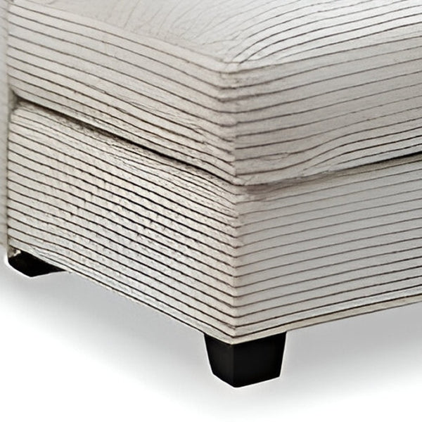HomeRoots 54" Beige Modular Sofa with Removable Cushions, Black Legs - Stylish, Comfortable, Space-Saving Design 568284