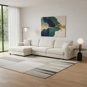HomeRoots 54" Khaki Modular Sofa with Black Legs - Stylish Armless Design, Pocket-Spring Comfort & Versatility 568289