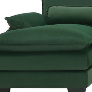 HomeRoots 55" Green Modular USB Sofa - Stylish Armless Design with Black Legs, Durable Comfort & Versatility 568295