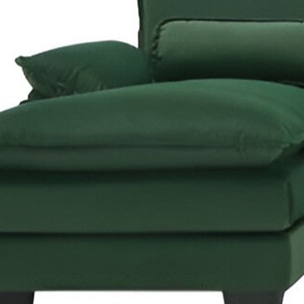 HomeRoots 55" Green Modular USB Sofa - Stylish Armless Design with Black Legs, Durable Comfort & Versatility 568295