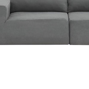 HomeRoots 116" Gray Fabric Modular Wood Sofa – Stylish, Spacious Seating for 5 with Durable Comfort & Flexibility 568296