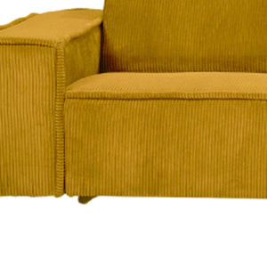 HomeRoots 72" Contemporary Yellow Modular Sofa with Removable Cushions & Sleek Black Legs for Stylish Comfort 568308