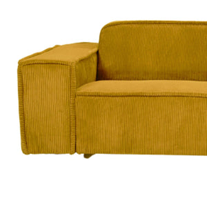 HomeRoots 72" Contemporary Yellow Modular Sofa with Removable Cushions & Sleek Black Legs for Stylish Comfort 568308