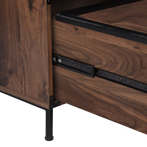 HomeRoots 30" Walnut Wood Two-Drawer Filing Cabinet - Stylish Storage Solution for Home and Office Organization 568313