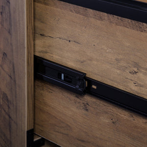HomeRoots 30" Oak Wood Two-Drawer Filing Cabinet - Stylish Storage Solution for Home or Office Workspace Needs 568314