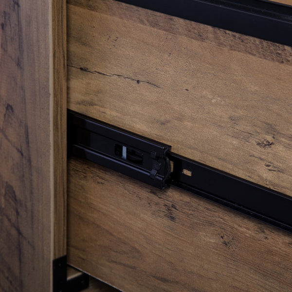 HomeRoots 30" Oak Wood Two-Drawer Filing Cabinet - Stylish Storage Solution for Home or Office Workspace Needs 568314