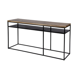 Butler Specialty Sutton Industrial-style Console Table With Spacious Storage Shelf - Modern Mango Wood & Iron Design Light Brown Iron,Mango Solids 5683330-butler