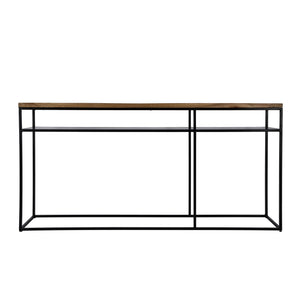 Butler Specialty Sutton Industrial-style Console Table With Spacious Storage Shelf - Modern Mango Wood & Iron Design Light Brown Iron,Mango Solids 5683330-butler