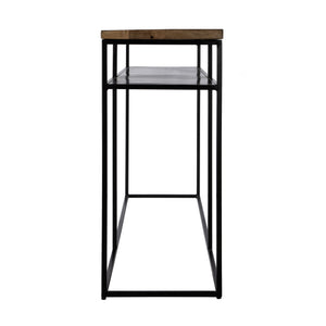 Butler Specialty Sutton Industrial-style Console Table With Spacious Storage Shelf - Modern Mango Wood & Iron Design Light Brown Iron,Mango Solids 5683330-butler