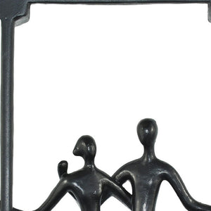 HomeRoots Set of Three Black Resin Sculptures - Modern Minimalist Tabletop Art for Stylish Decor & Gifting 568368