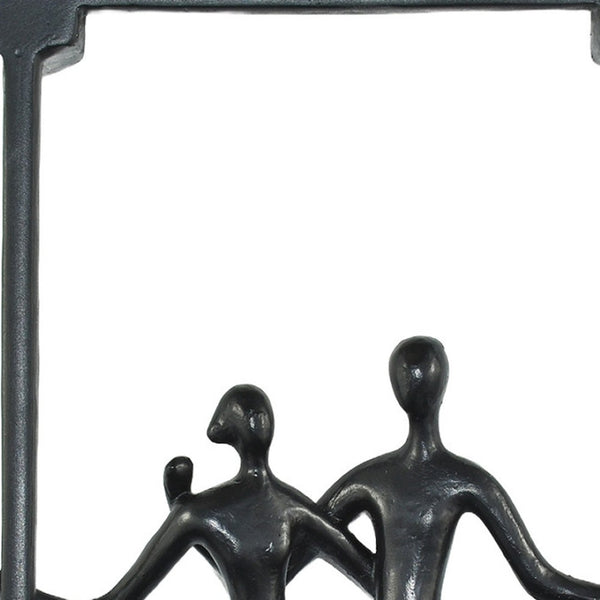 HomeRoots Set of Three Black Resin Sculptures - Modern Minimalist Tabletop Art for Stylish Decor & Gifting 568368