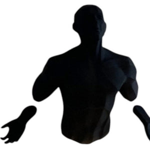 Homeroots Set Of Three Black Gold And White Resin Bursting Men Wall Sculptures - Unique 3d Art Decor  Resin 568397