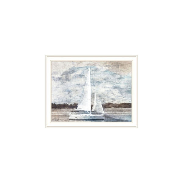 HomeRoots Set Of Two "The Ocean Blues" Framed Wall Art Prints - Elegant Coastal Decor for Any Room 568429