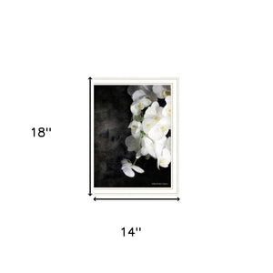 HomeRoots Set of Two Stunning Botanical Flower Prints in White Framed Art - Perfect for Any Room Decor! 568431