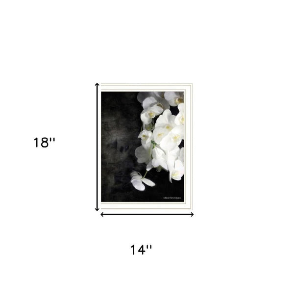 HomeRoots Set of Two Stunning Botanical Flower Prints in White Framed Art - Perfect for Any Room Decor! 568431