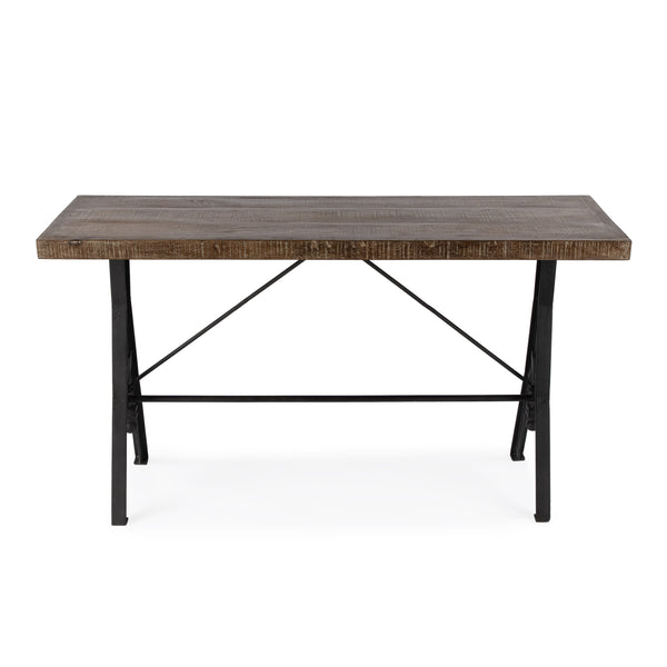 Butler Specialty Croyden Rustic-industrial Console Table - Stylish Wood And Iron Design For Entryway Or Living Room Medium Brown Iron,Mango Solids 5684330-butler