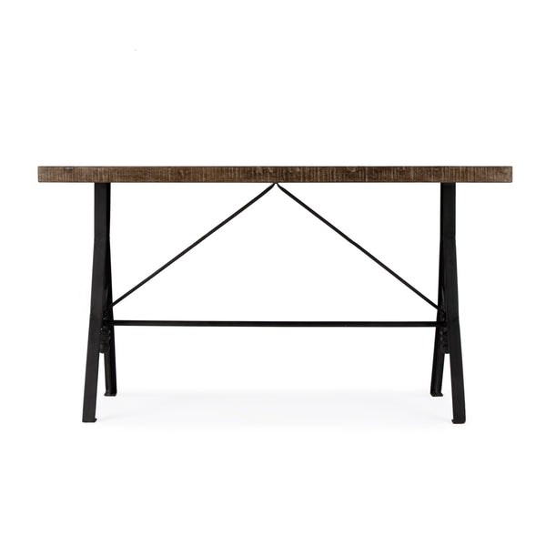 Butler Specialty Croyden Rustic-industrial Console Table - Stylish Wood And Iron Design For Entryway Or Living Room Medium Brown Iron,Mango Solids 5684330-butler