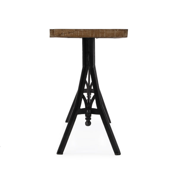 Butler Specialty Croyden Rustic-industrial Console Table - Stylish Wood And Iron Design For Entryway Or Living Room Medium Brown Iron,Mango Solids 5684330-butler