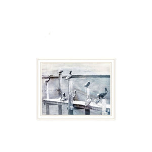 HomeRoots Set of Two Pelican Prints – Framed Coastal Wall Art for Nautical Home Décor & Modern Spaces 568434