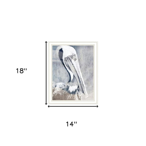 HomeRoots Set of Two Pelican Prints – Framed Coastal Wall Art for Nautical Home Décor & Modern Spaces 568434