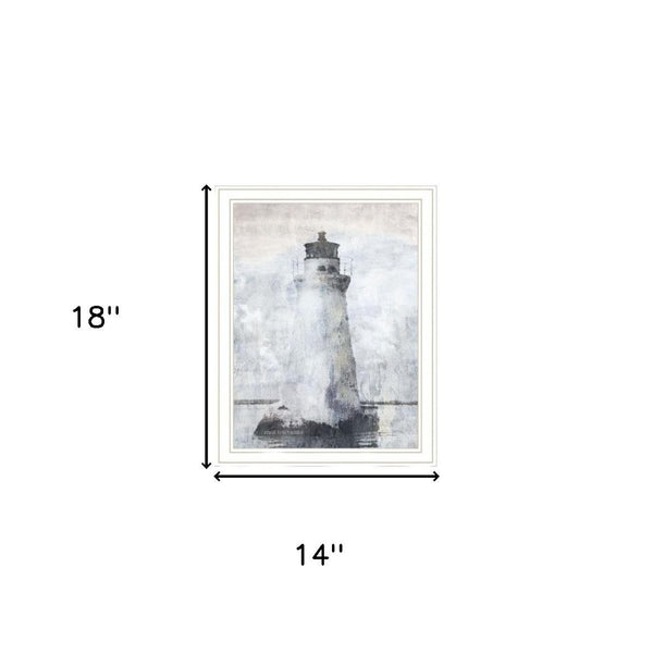 HomeRoots Set of Two Pelicans & Lighthouse Framed Wall Art - Coastal Elegance for Modern Home Décor 568435