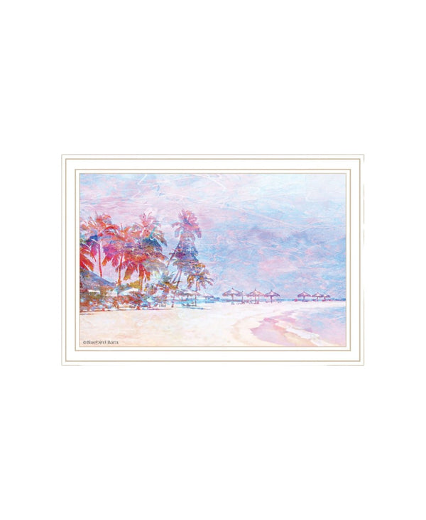 HomeRoots Set of Two Rainbow Beachside Framed Wall Art – Coastal Charm Prints for Vibrant Home Decor Style 568436