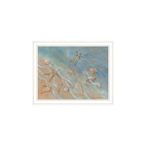 HomeRoots Set of Two "Seashore Stars" Coastal Framed Wall Art – Elegant Home Decor for Breezy Vibes! 568438