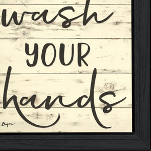 HomeRoots Set of Three Framed Bathroom Wall Art Prints - Modern Acrylic Designs for Stylish Decor Enhancements 568439