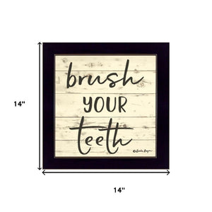 HomeRoots Set Of Three Framed Bathroom Wall Art Prints - Stylish Acrylic Designs for Chic Home Decor 568440