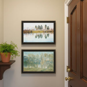 HomeRoots Set of Two Peaceful Lake Reflection Framed Wall Art - Serenity for Your Home Decor with Style 568443