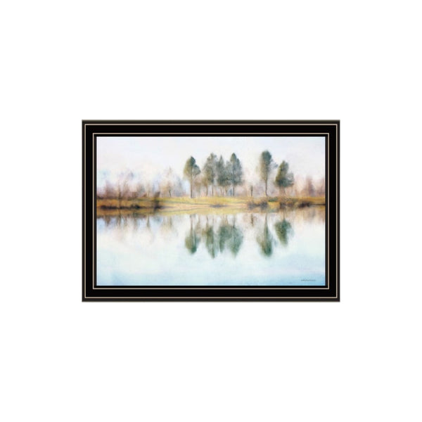 HomeRoots Set of Two Peaceful Lake Reflection Framed Wall Art - Serenity for Your Home Decor with Style 568443
