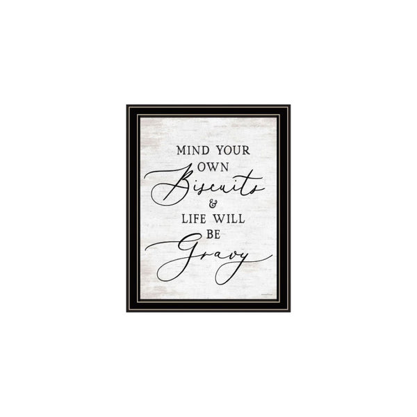 HomeRoots Set of Two Playful Ready to Dine Black Framed Wall Art Prints for Chic Dining Room Decor 568447