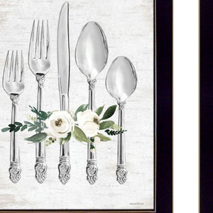 HomeRoots Set of Two Ready to Dine Framed Wall Art - Playful Humor Prints for Chic Kitchen & Dining Decor 568449
