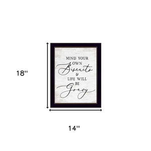 HomeRoots Set of Two Ready to Dine Framed Wall Art - Playful Humor Prints for Chic Kitchen & Dining Decor 568449