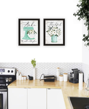 HomeRoots Set of Two Stylish Black Framed Wall Art Pieces for Modern Decor - Ready to Hang & Eye-Catching 568451