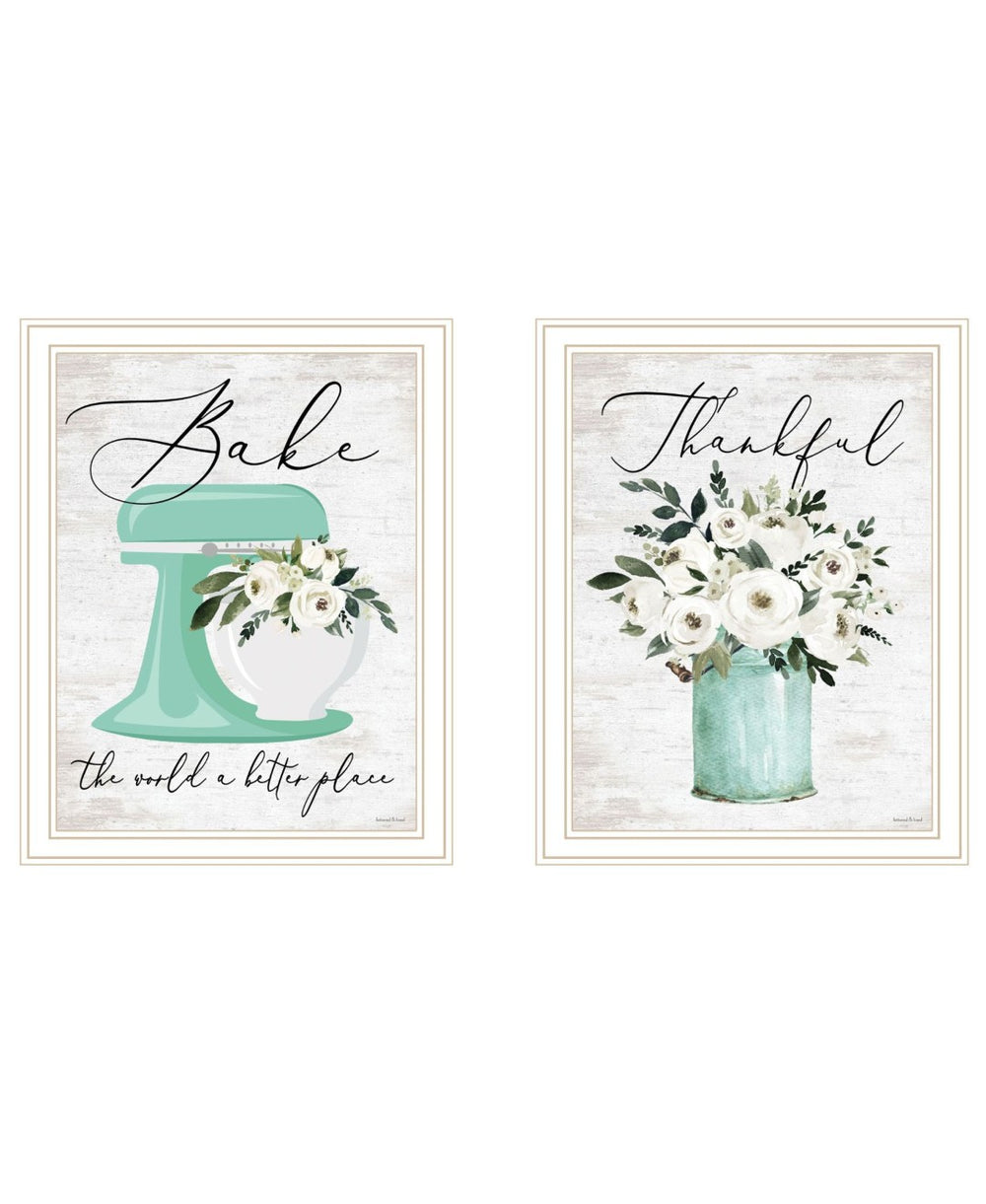 HomeRoots Set of Two Vibrant Framed Wall Art Prints - Contemporary Decor for Living Rooms & Bedrooms 568452