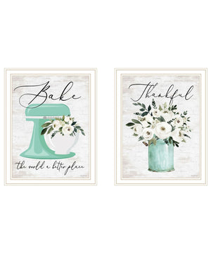 HomeRoots Set of Two Vibrant Framed Wall Art Prints - Contemporary Decor for Living Rooms & Bedrooms 568452