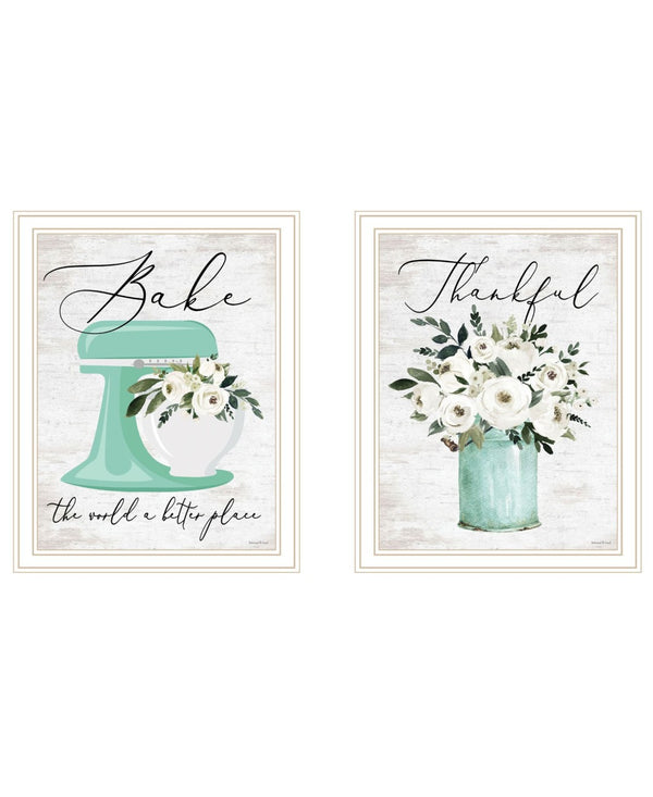 HomeRoots Set of Two Vibrant Framed Wall Art Prints - Contemporary Decor for Living Rooms & Bedrooms 568452