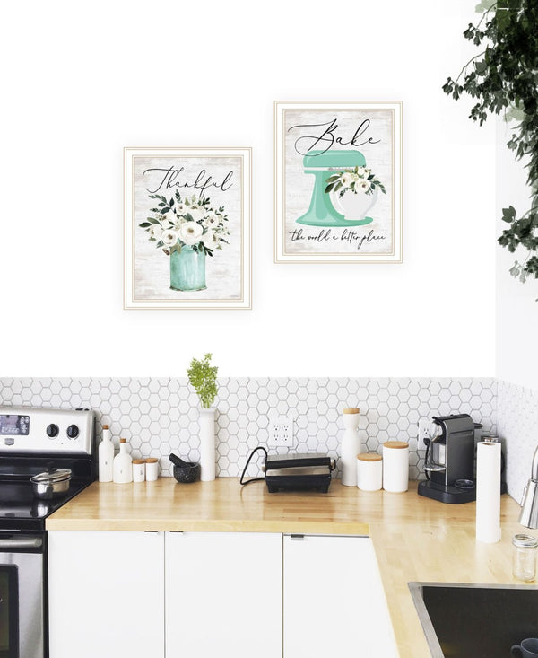 HomeRoots Set of Two Vibrant Framed Wall Art Prints - Contemporary Decor for Living Rooms & Bedrooms 568452