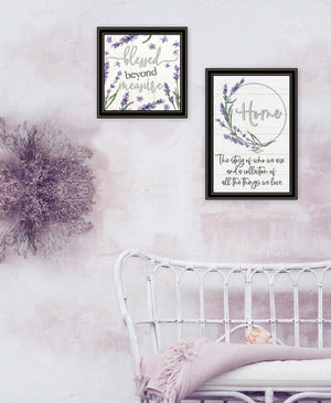 HomeRoots Set Of Two "My Families Story" Black Framed Wall Art – Contemporary Prints for Stylish Home Décor 568454