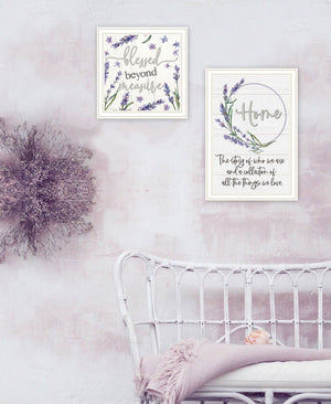 HomeRoots Set of Two "My Family's Story" Framed Wall Art - Stylish, Contemporary Prints for Home Décor 568455