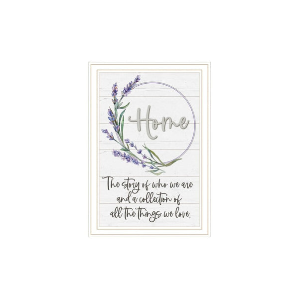 HomeRoots Set of Two "My Family's Story" Framed Wall Art - Stylish, Contemporary Prints for Home Décor 568455