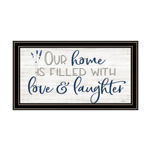 HomeRoots Set of Two "Grateful Heart" Black Framed Art Prints - Modern, Stylish Decor for Any Room 568457