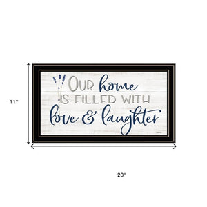 HomeRoots Set of Two "Grateful Heart" Black Framed Art Prints - Modern, Stylish Decor for Any Room 568457