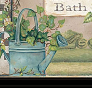 HomeRoots Set of Two Black Framed Bath Time Wall Art – Elegant Prints for Spa-Like Bathroom Decor Upgrade 568461