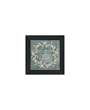 HomeRoots Set of Three Uplifting "Pray More and Worry Less" Black Framed Wall Art for Modern Home Decor 568466