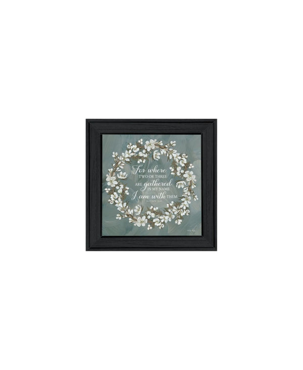 HomeRoots Set of Three Uplifting "Pray More and Worry Less" Black Framed Wall Art for Modern Home Decor 568466